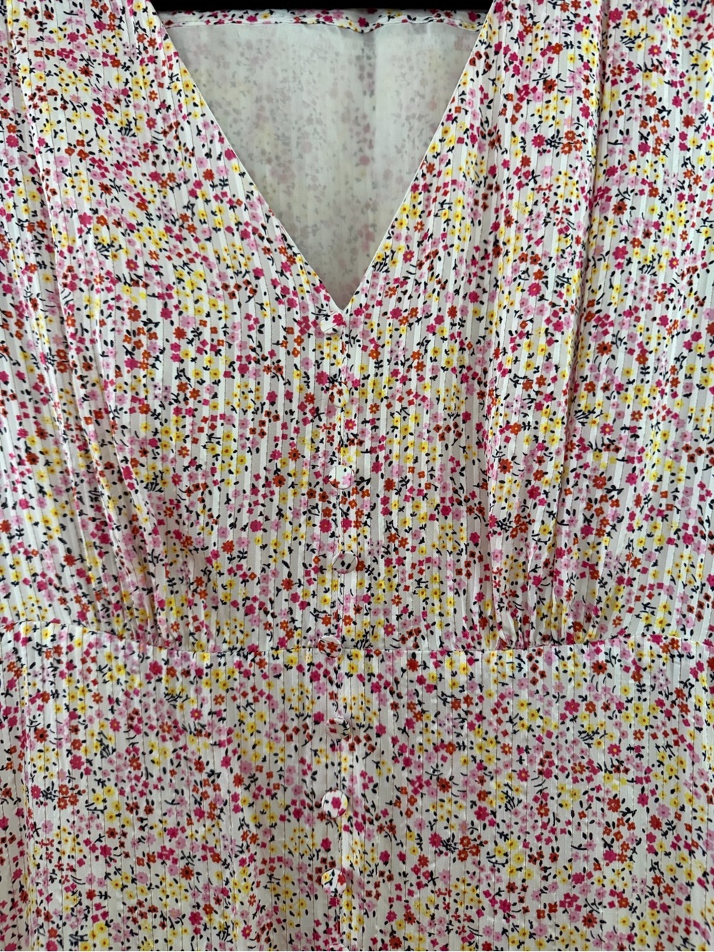J. Crew Crinkle Viscose Short-Sleeve Midi Dress Size 8 - Picture 3 of 12